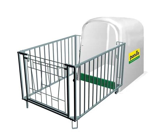 Patura Kälberhütte Comfort mit Umzäunung und Plastikschwelle
