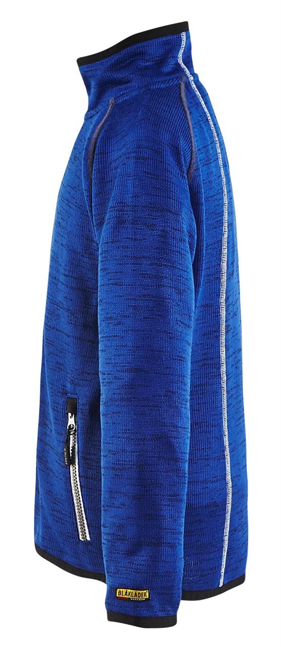 BLÅKLÄDER Kinder Strickjacke Kornblau/Weiß