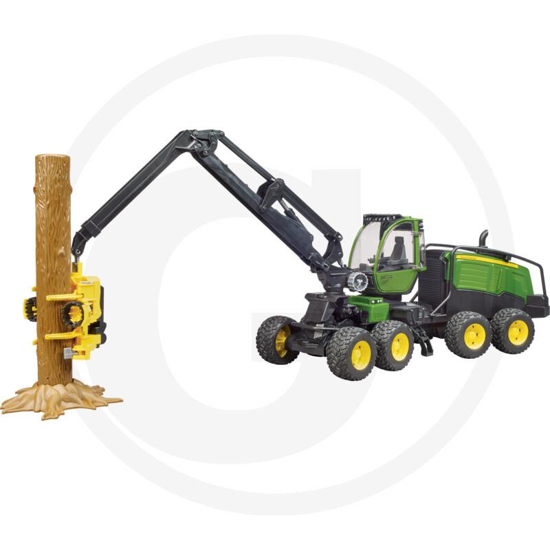 Bruder JD 1270G Harvester + 1 Baumstamm