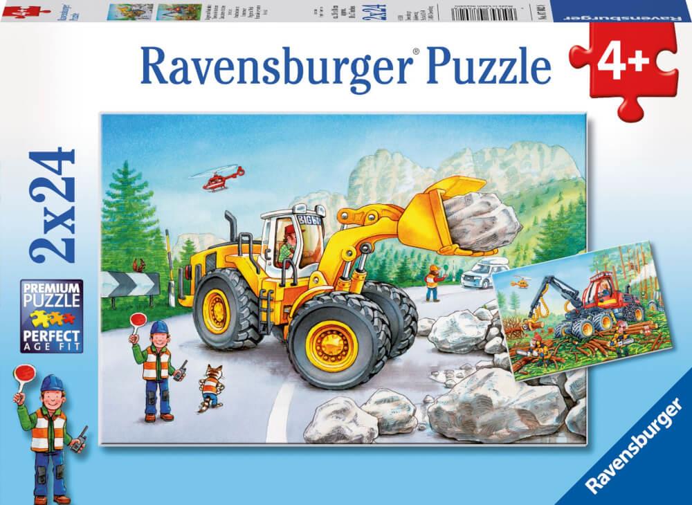Ravensburger® Puzzle Bagger und Waldtraktor