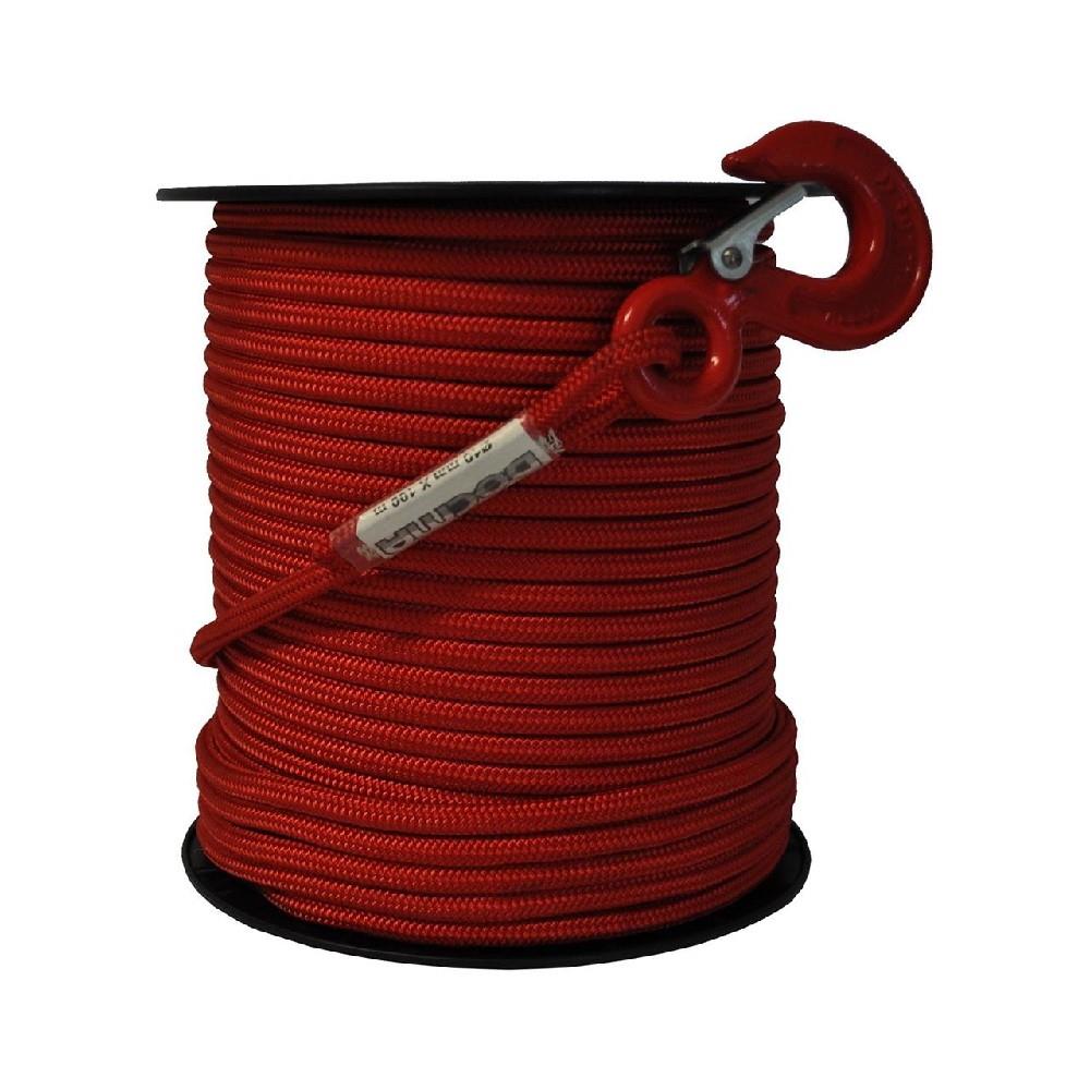 Docma Textilseil 12mmx100m rot mit Haken