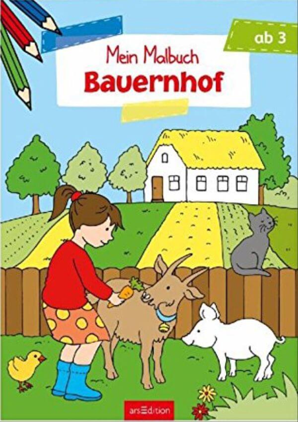 Ars Edition® Mein Malbuch Bauernhof