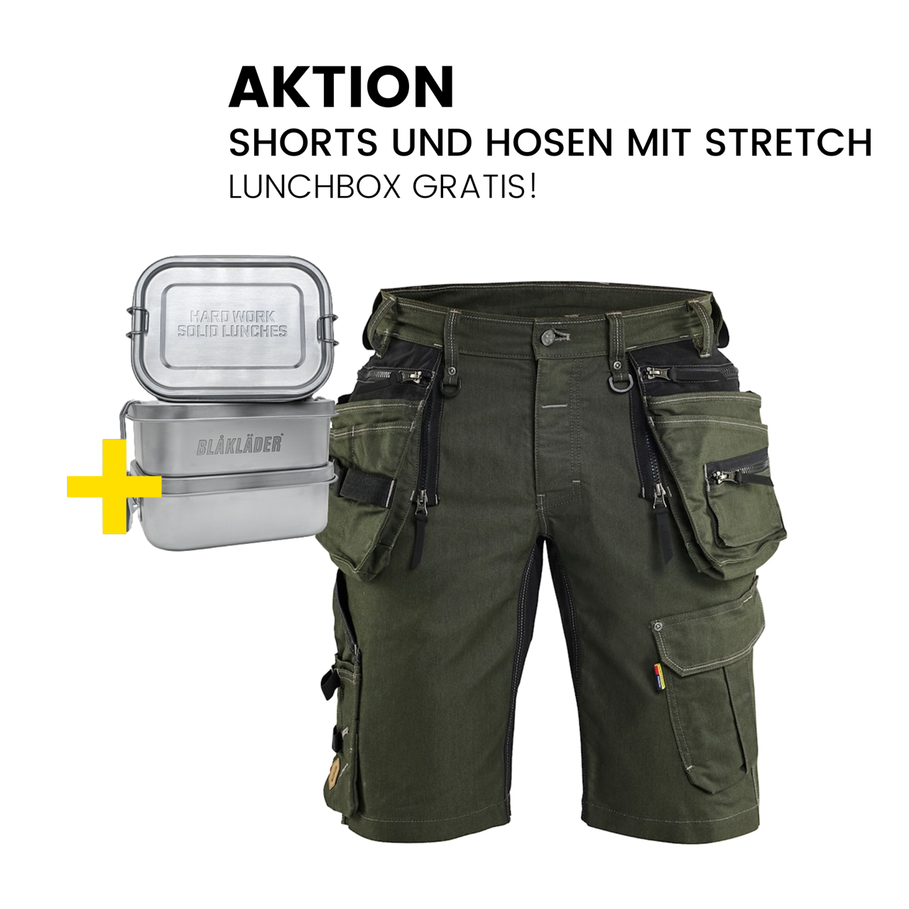 BLÅKLÄDER Handwerkershorts mit Stretch