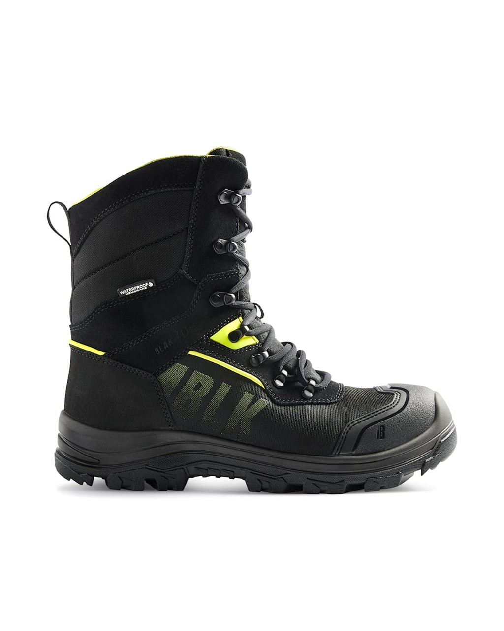 Blåkläder STORM 2490 Winter-Sicherheitsstiefel S7S wasserdicht – Schwarz/Gelb
