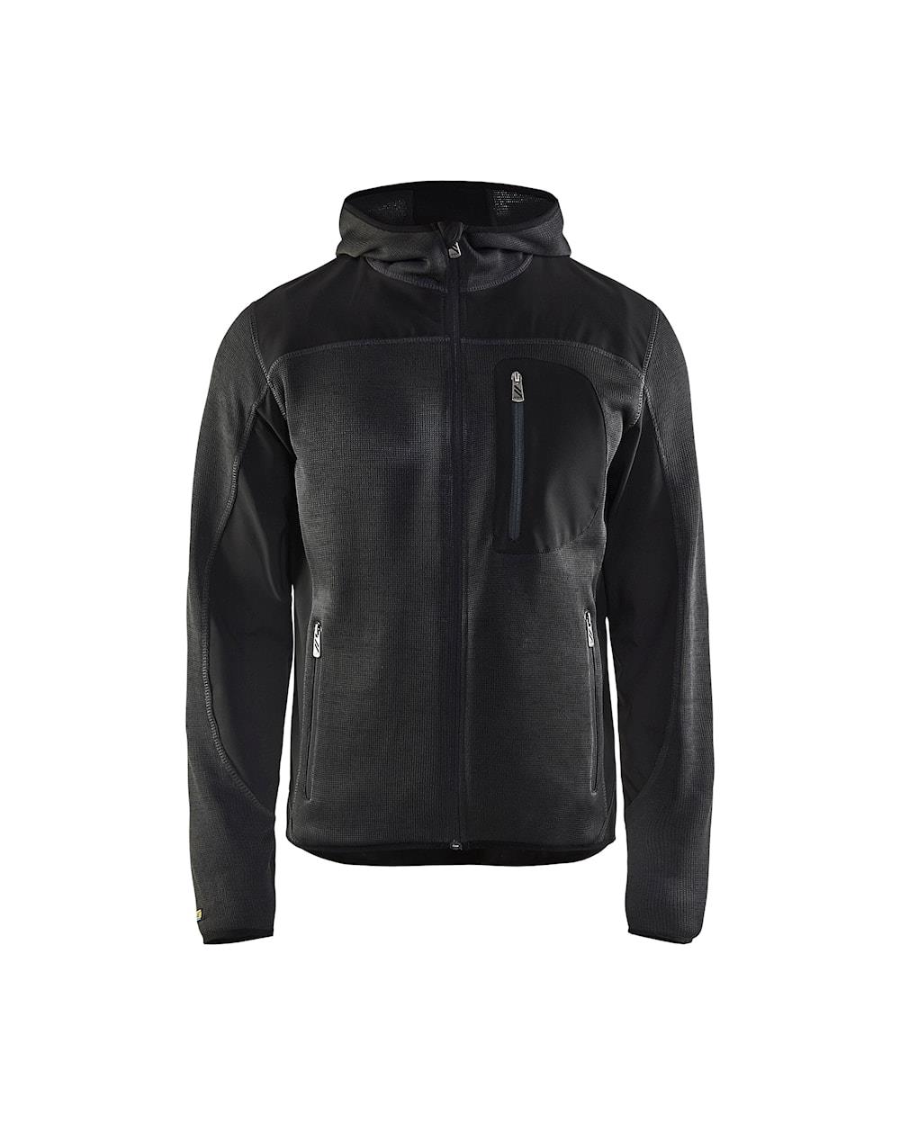 BLÅKLÄDER Strickjacke mit Softshell
