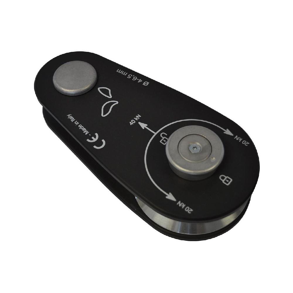 Docma Umlenkrolle ALU 4/6,5 schwarz