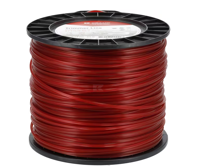 Trimmerschnur   3mm 221m quadratisch rot