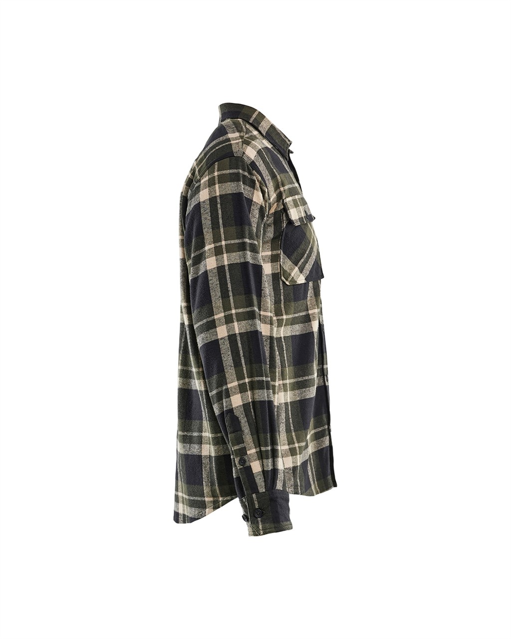 BLÅKLÄDER Flanellhemd grün