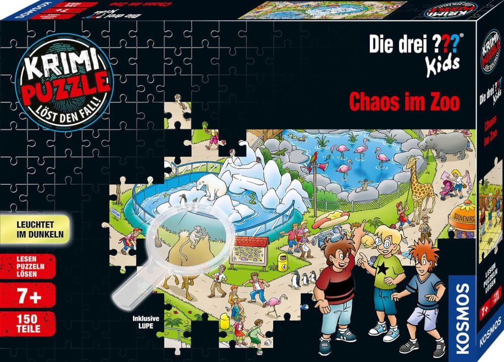 KOSMOS® Krimipuzzle Die drei ??? Kids Chaos Zoo