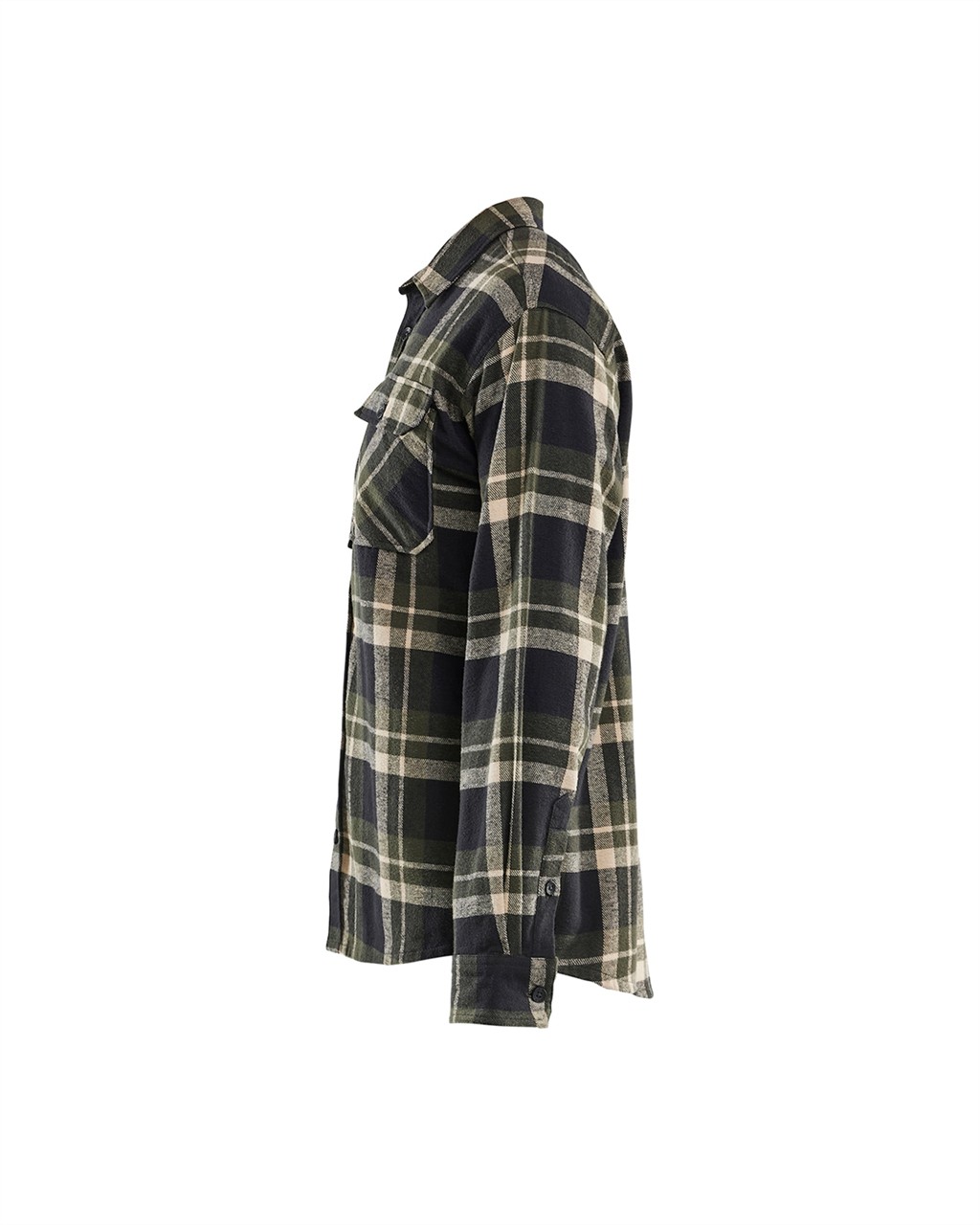 BLÅKLÄDER Flanellhemd grün