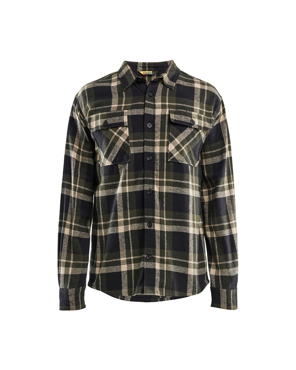 BLÅKLÄDER Flanellhemd grün