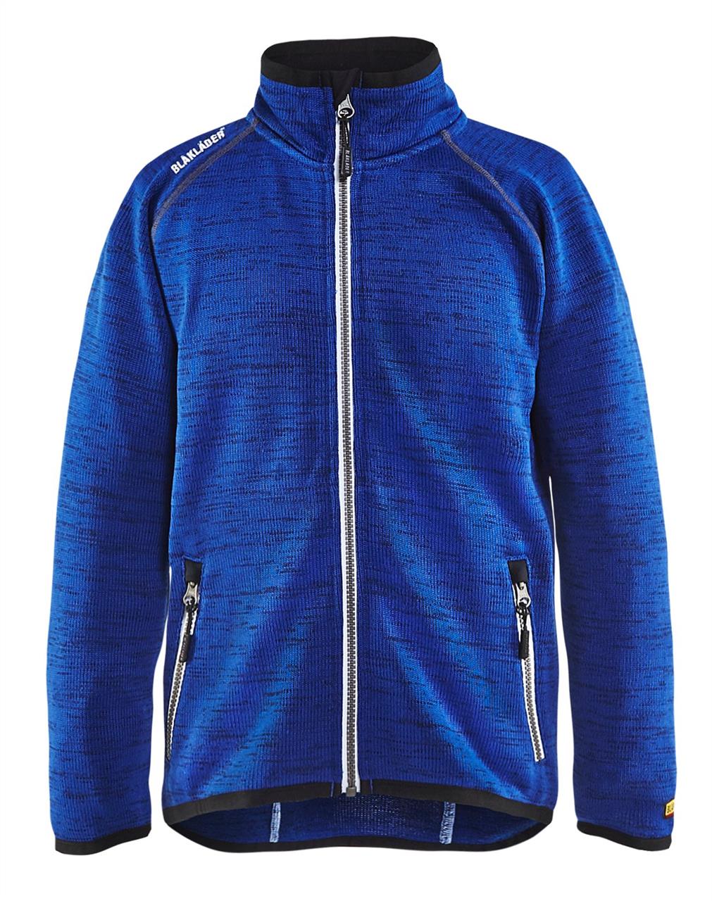 BLÅKLÄDER Kinder Strickjacke Kornblau/Weiß